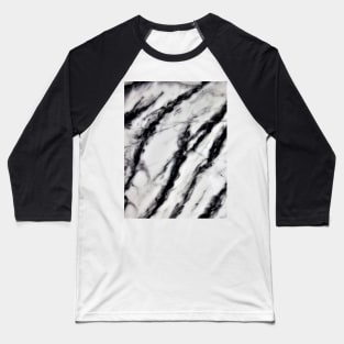 White Marble Baseball T-Shirt